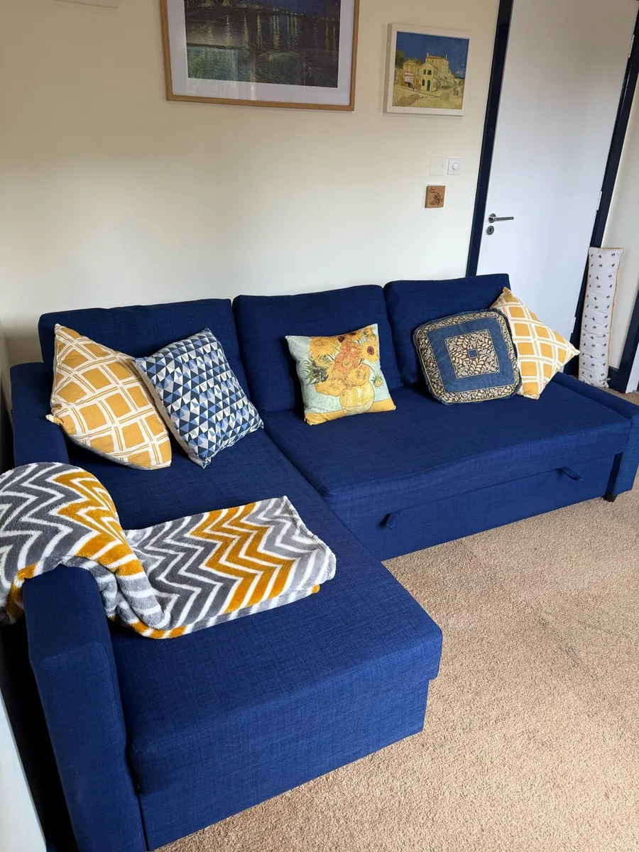 Corner sofa-bed with storage - Image 2