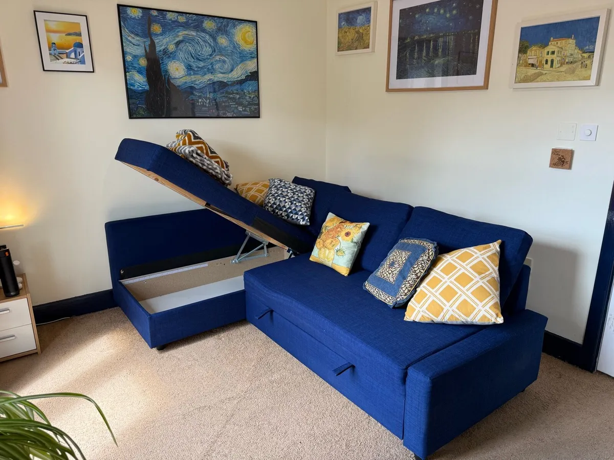 Corner sofa-bed with storage - Image 4