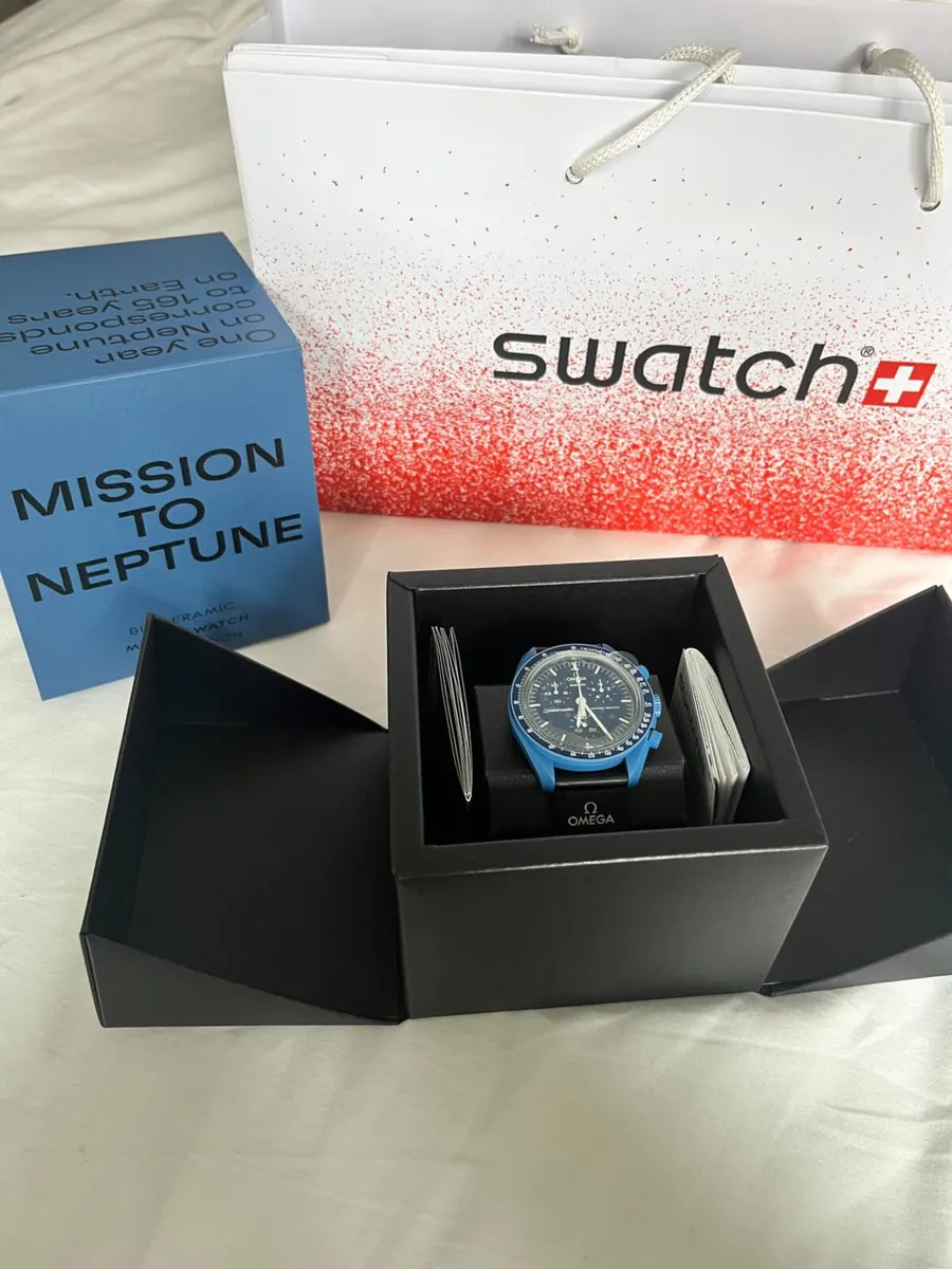 Unworn Omega x Swatch Mission to Neptune Watch - Image 1