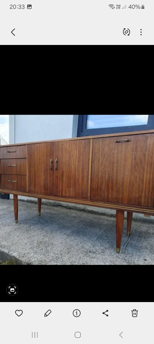 mid century teak shortboard - Image 1