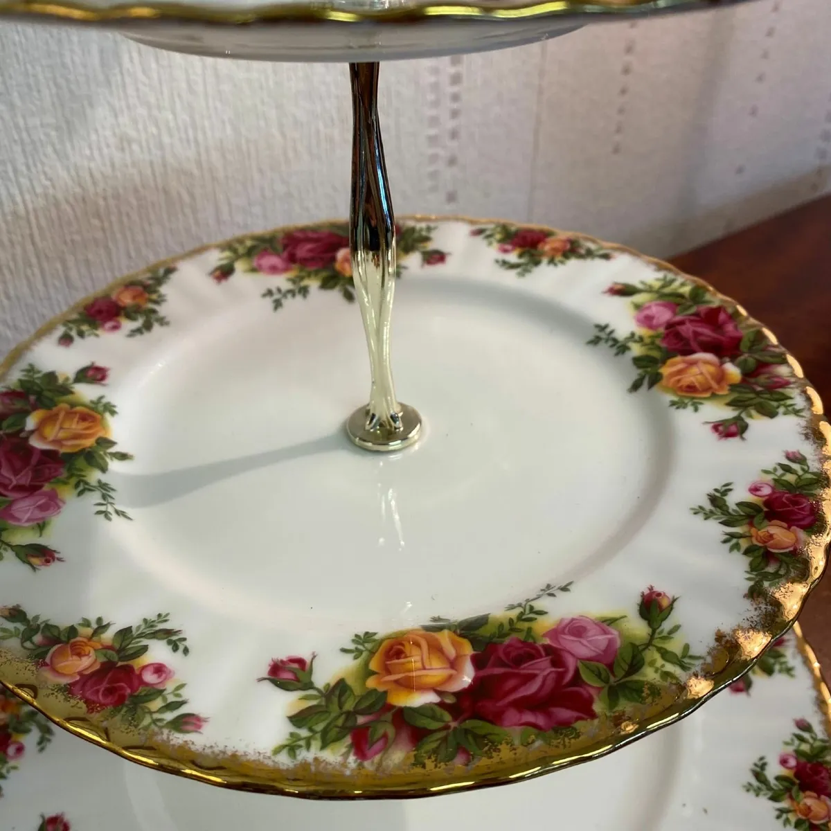 Old Country Roses Royal Albert Bone China - Cake t - Image 3
