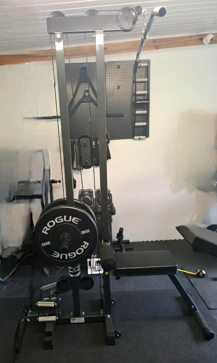 💪 Ironmaster Lat Pulldown & Low Row Cable Tower – - Image 1