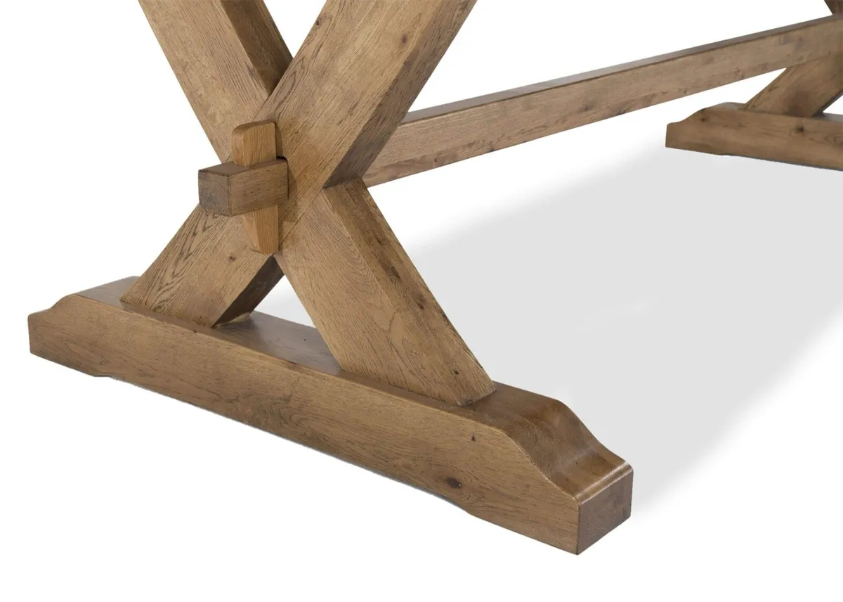 Ez living Athens oak extendable dining table - Image 3