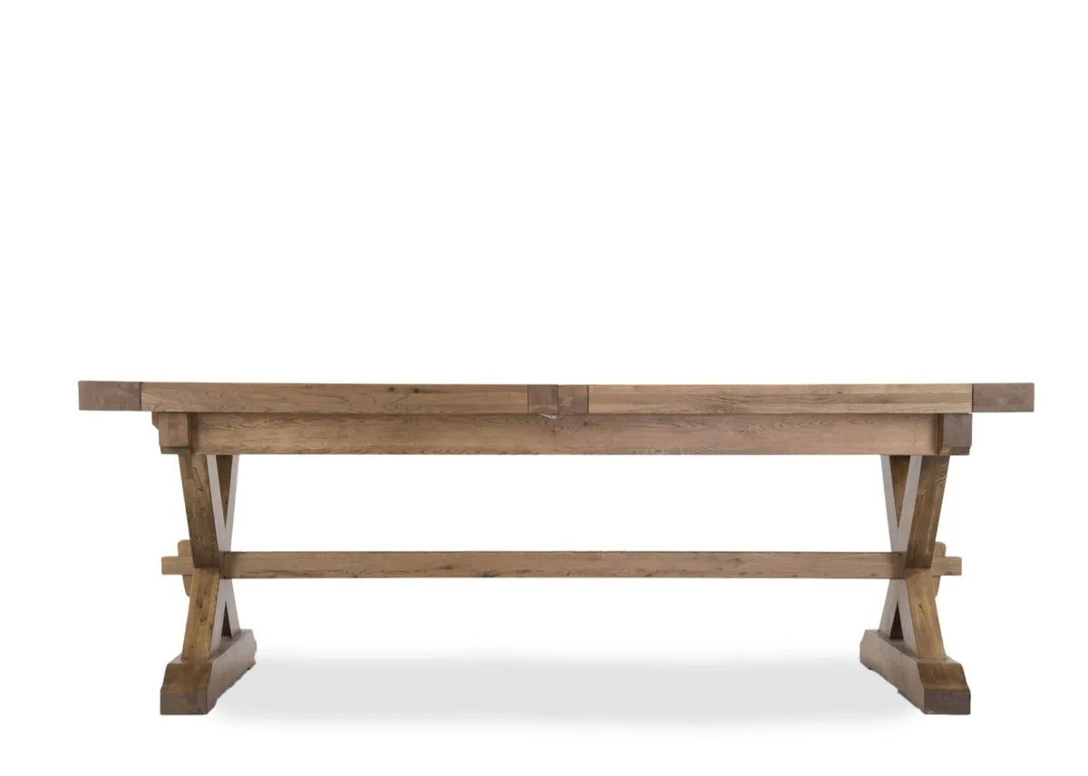 Ez living Athens oak extendable dining table - Image 4