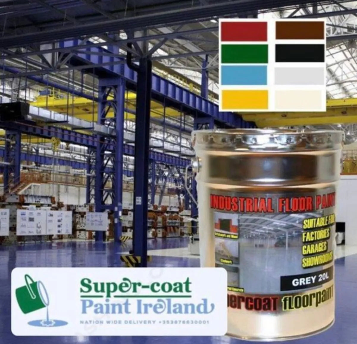 INDUSTRIAL FLOOR PAINT ALL COLOURS AVAILABLE✅ - Image 1