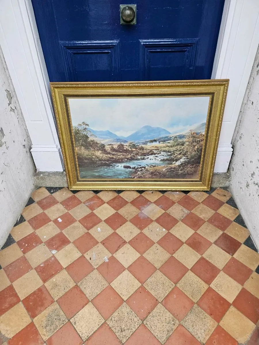 Vintage Print Picture The Mourne Mountains - Image 1