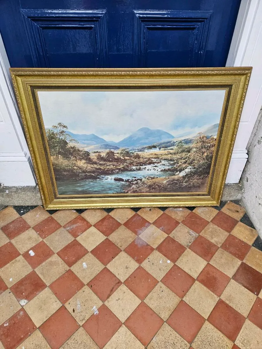 Vintage Print Picture The Mourne Mountains - Image 2