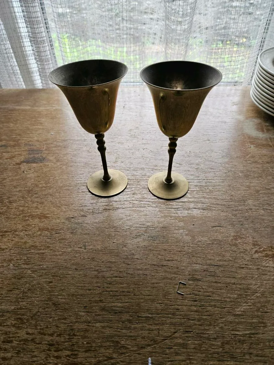 Vintage Vrass Goblets - Image 1