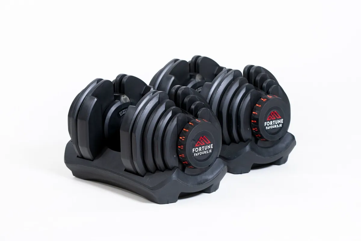 40kg adjustable Dumbbells Pair - Image 1