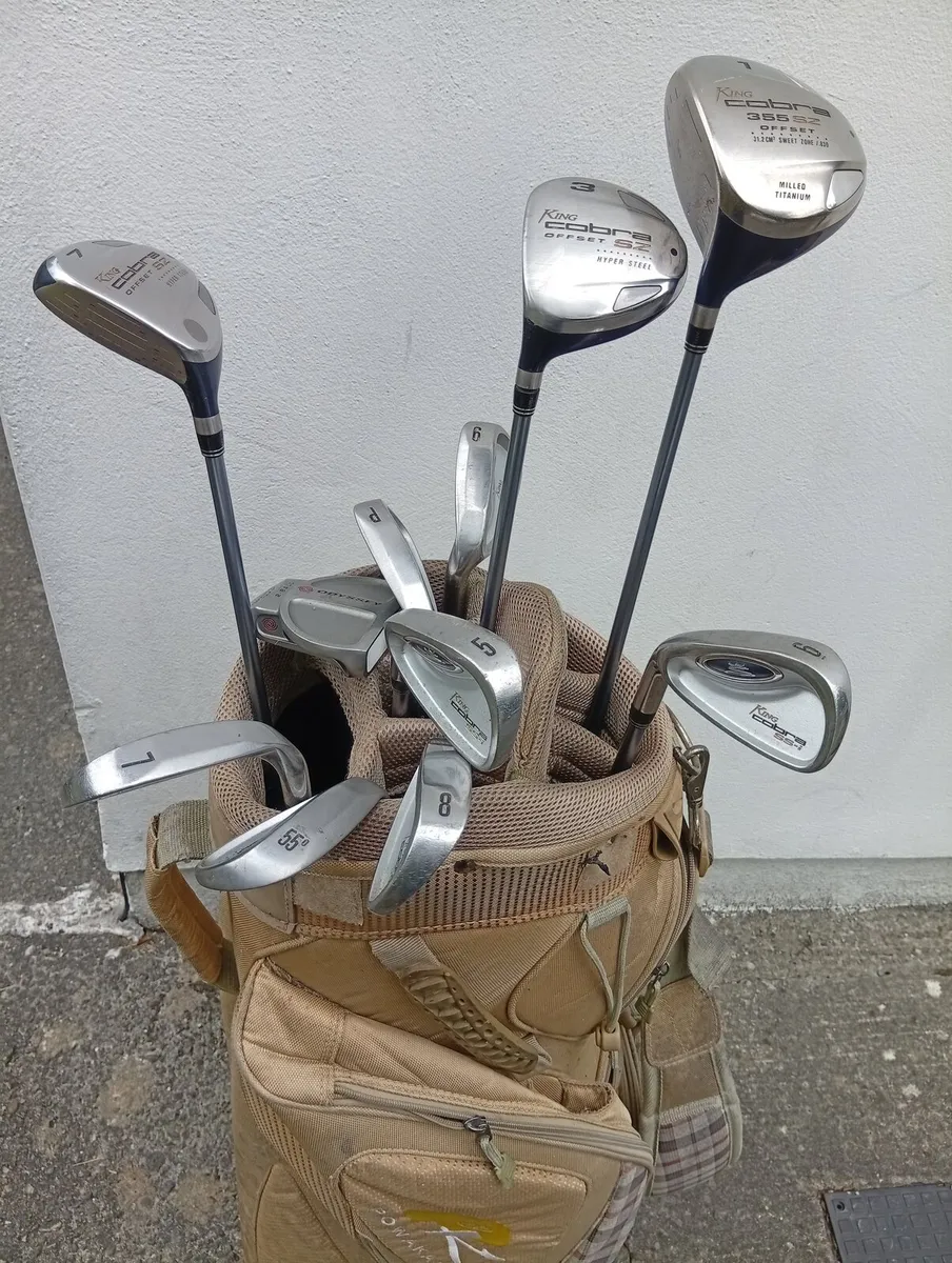 Left handed Cobra King Golf clubs - Image 1
