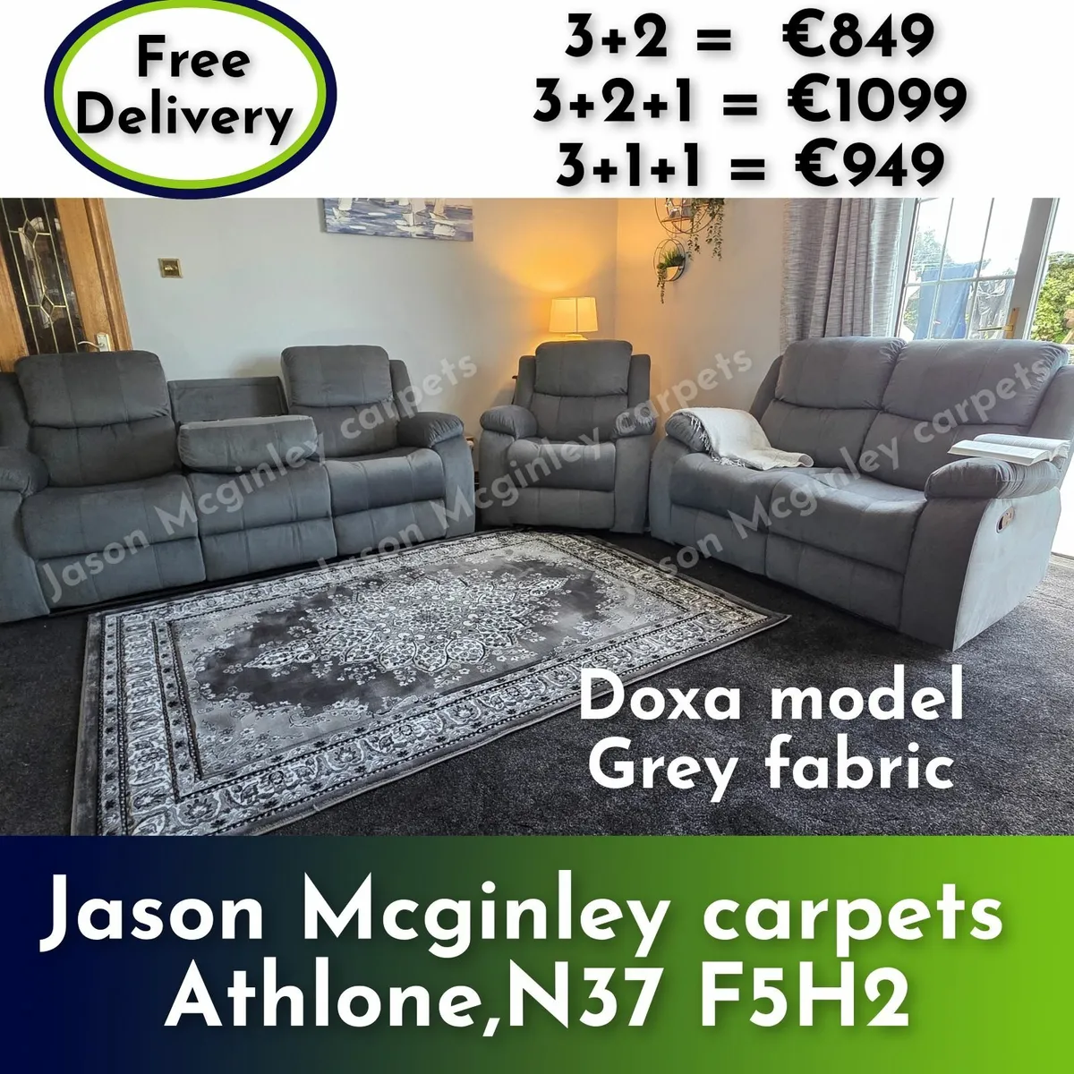 NEW Living Room Sofa - Doxa Recliner from €849 - Image 1