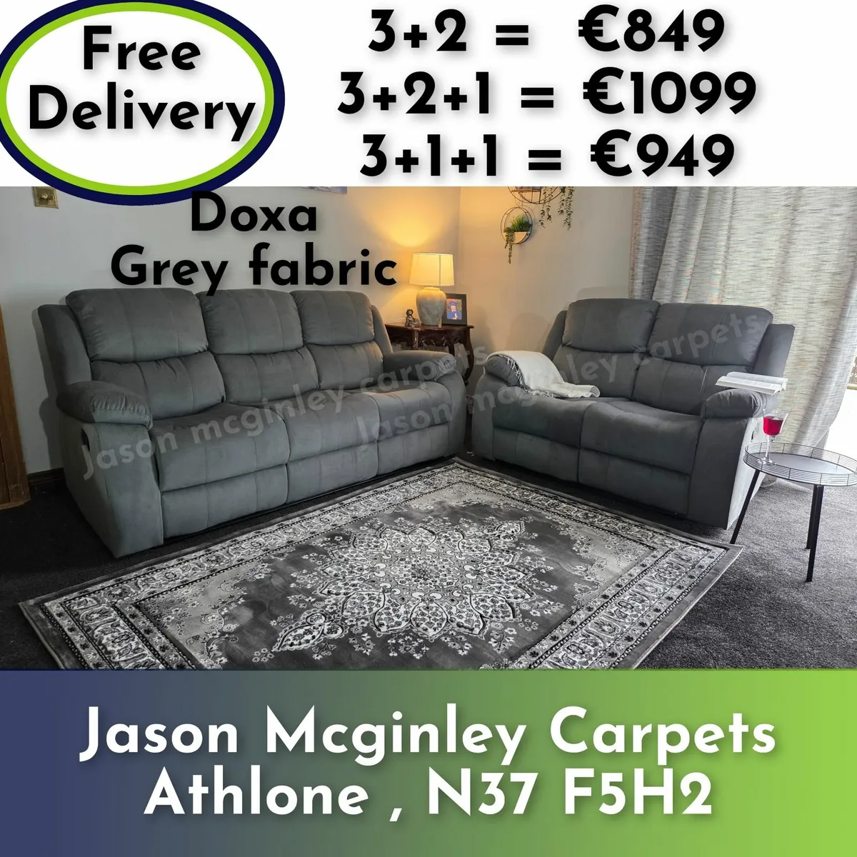 NEW Living Room Sofa - Doxa Recliner from €849 - Image 4