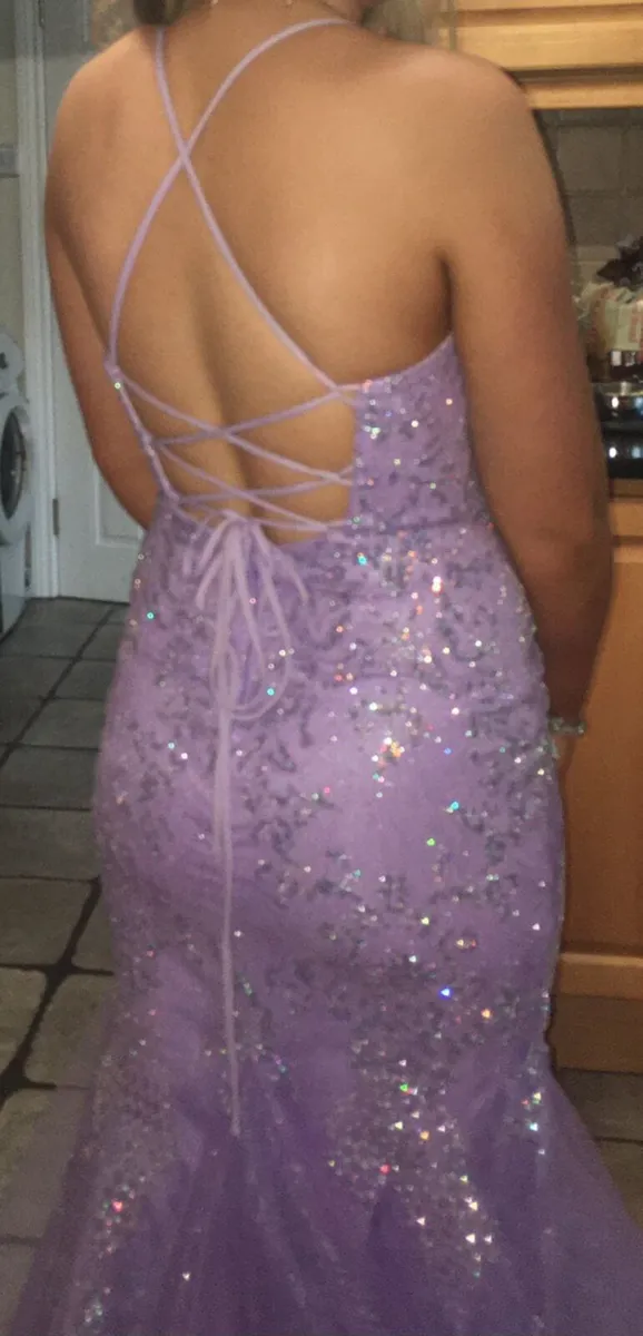 Stunning Lilac Debs Dress - Image 3