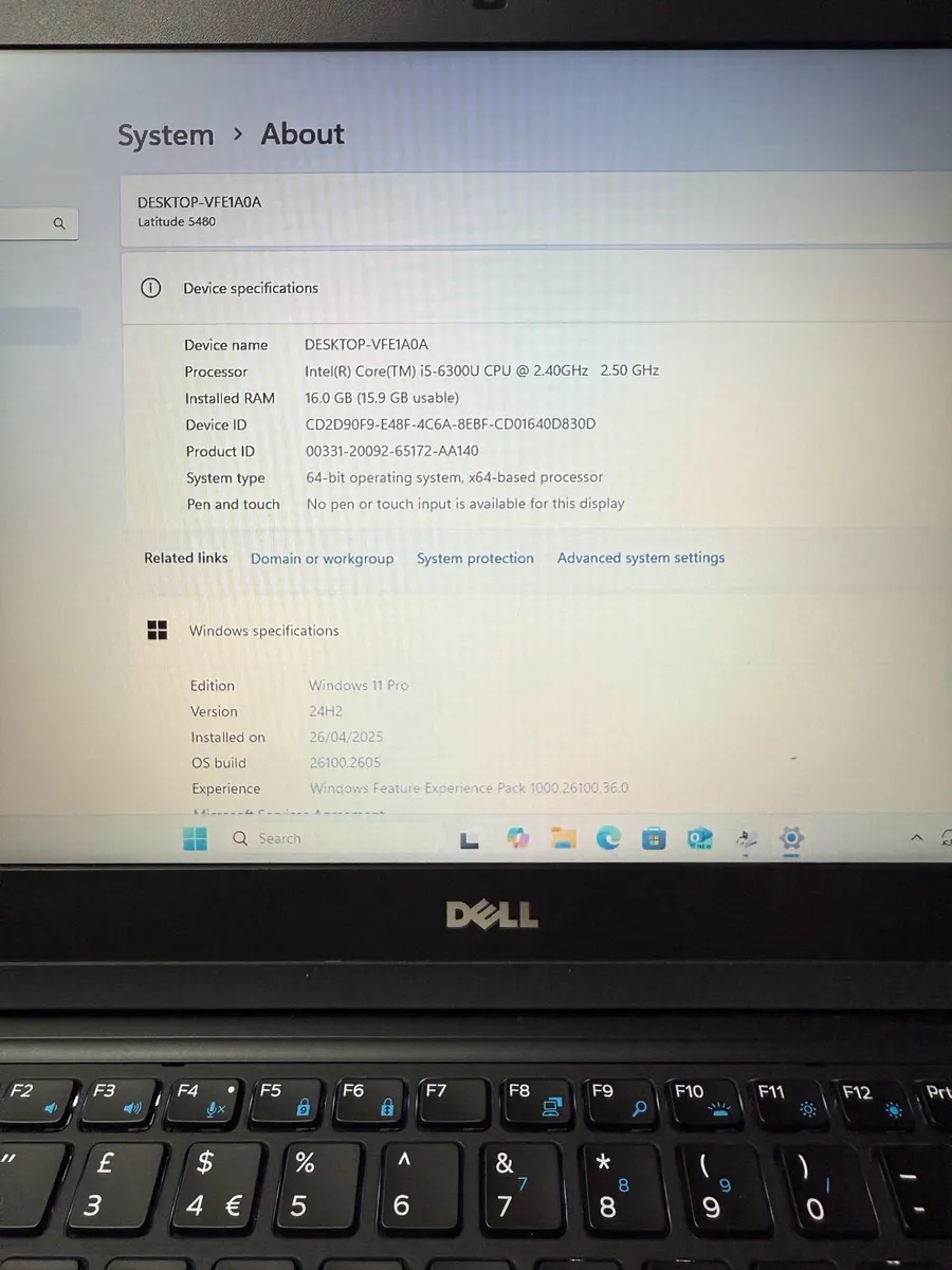 Dell laptop i5 pro 16-512 win 11 - Image 2