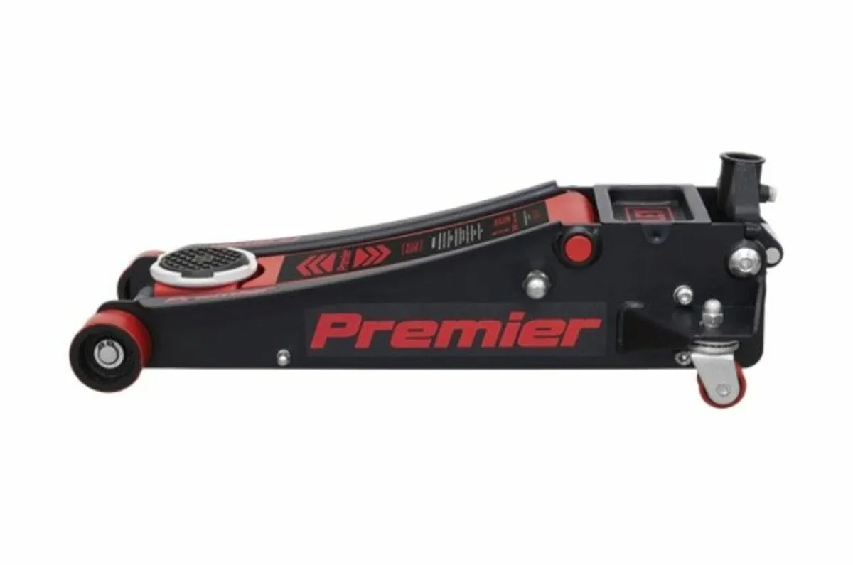 Trolley Jack 3 Tonne Low Profile Rocket Lift – Red - Image 1
