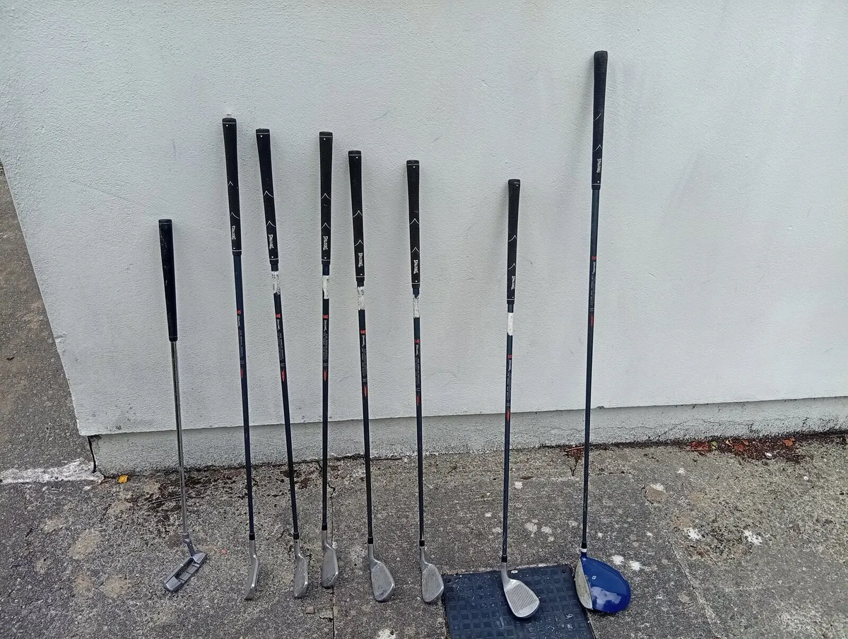 Left handed Spalding SP3 irons and driver - Image 1