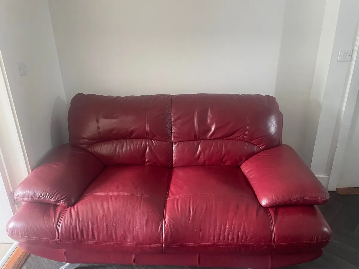 Leather sofa - Image 1