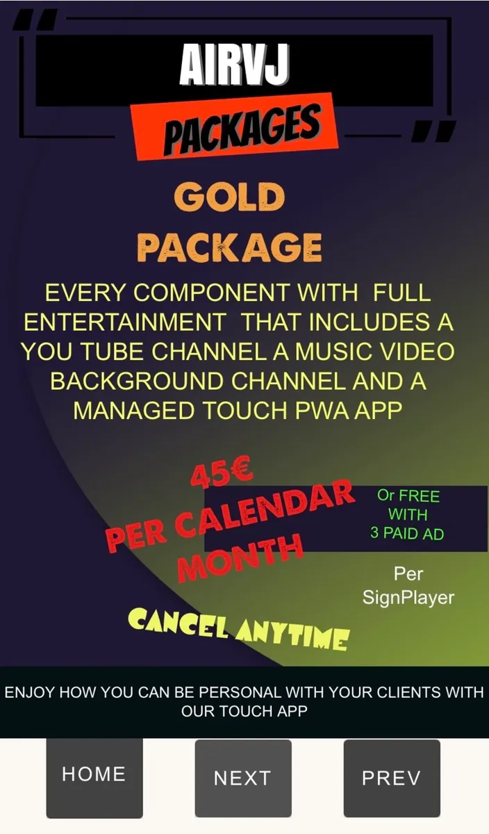 Airvj ( Software As A Service ) Digital Signage - Image 4