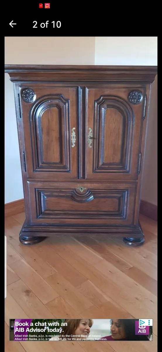 Antique Solid wood tv unit - Image 1