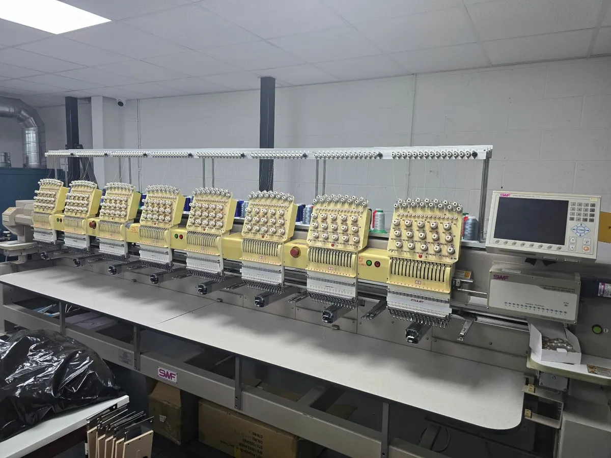 SWF 8 Head Multihead Embroidery Machine - Image 1