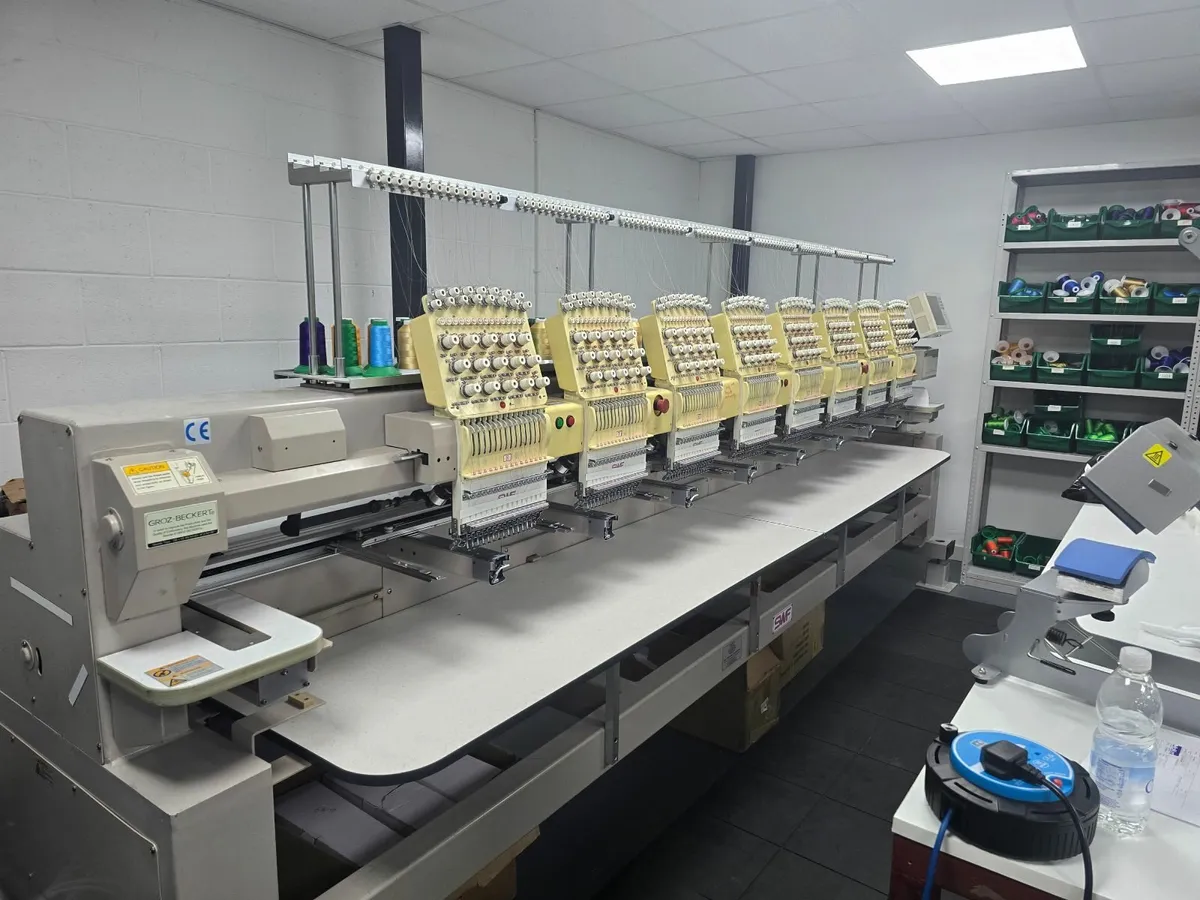 SWF 8 Head Multihead Embroidery Machine - Image 2