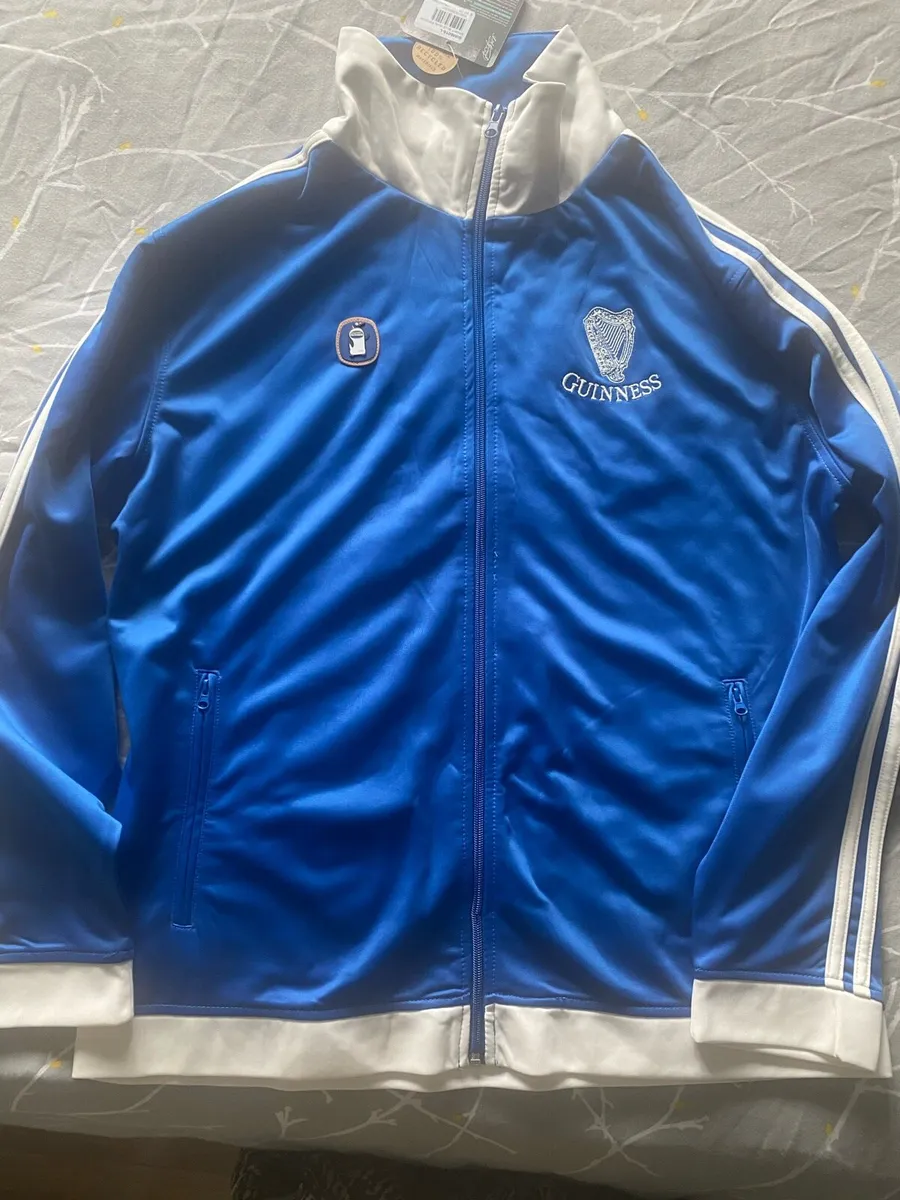 Retro Blue Guinness Zip Up - Image 2