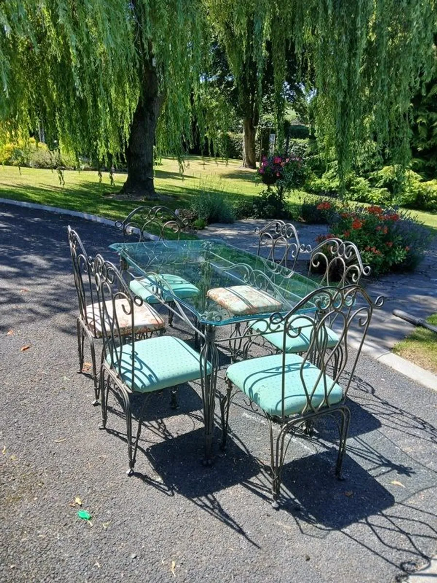 Wrought Iron Garden Set - Image 2