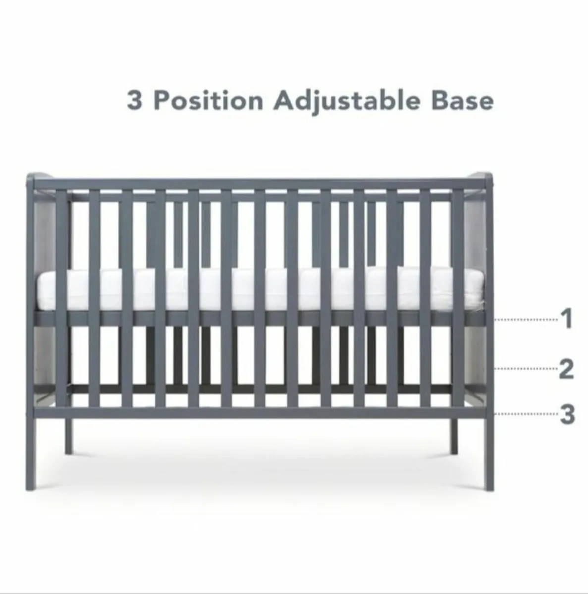 baby elegance elle cot with mattress - Image 2