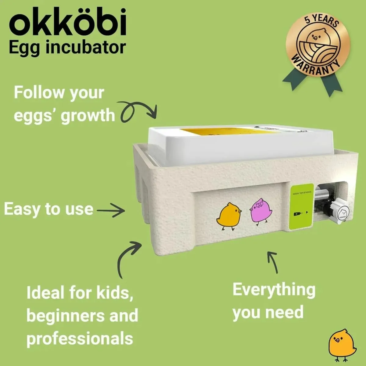 36 Egg Automatic Incubator with Temp Control - Image 2