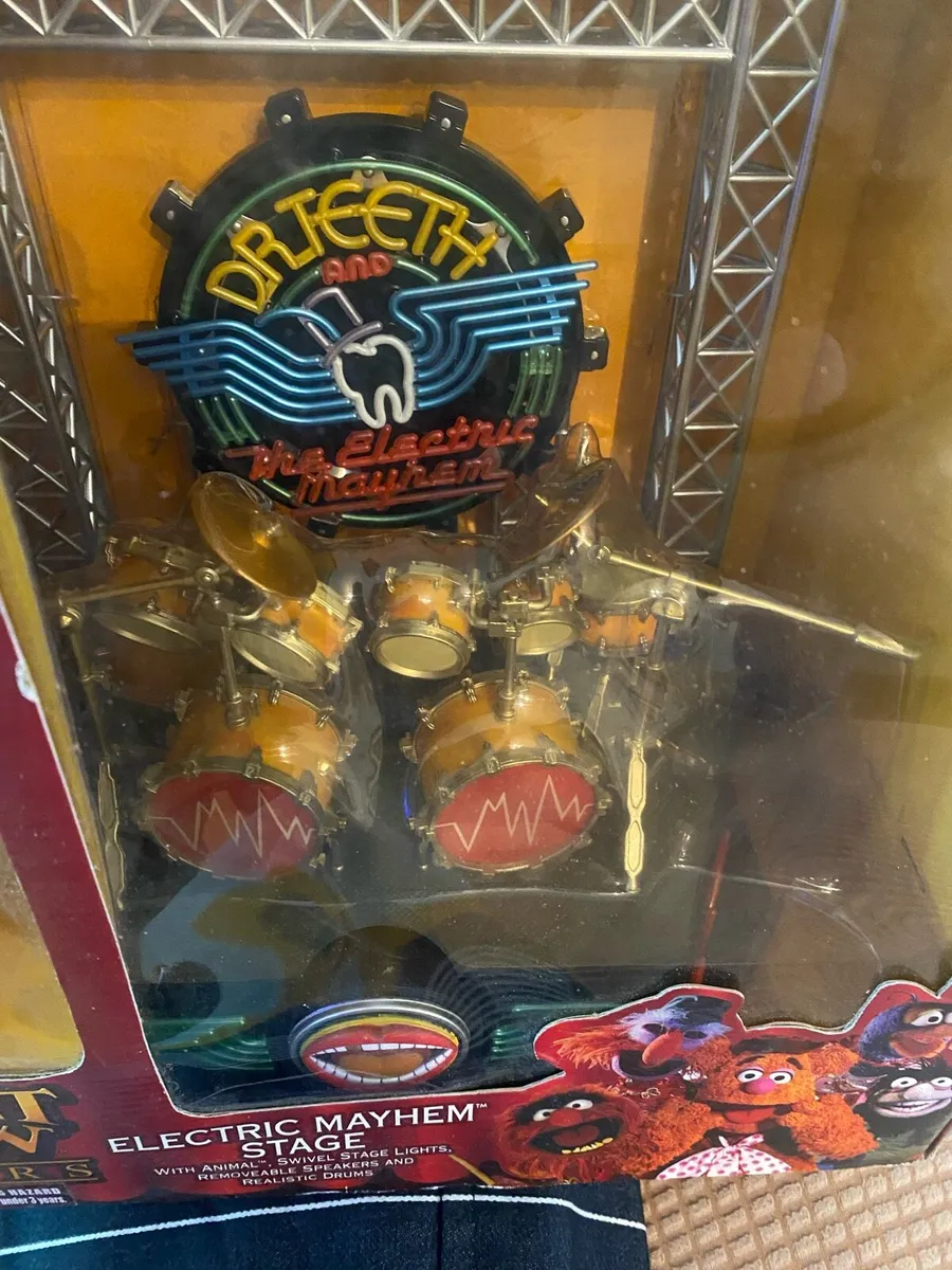 Muppets Animal Drum Kit Rare - Image 2