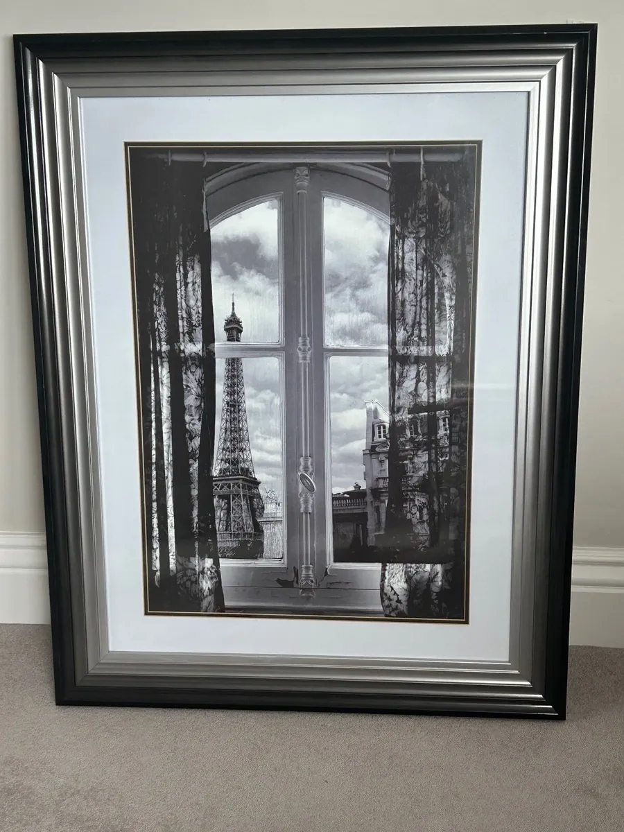 Large Parisian framed print , ideal hall, landing - Image 1