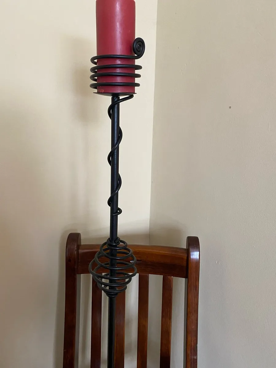 Wrought Iron candle holders - Image 3