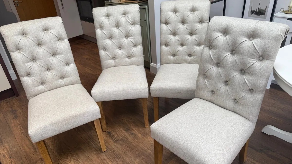 Beige Dining Chairs - Image 1