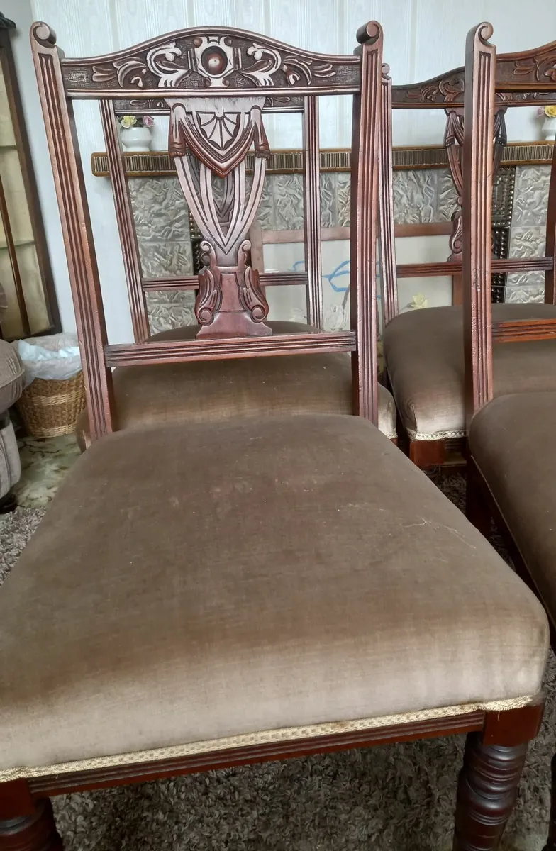 Set of 4 Vintage Dining Chairs - Image 2