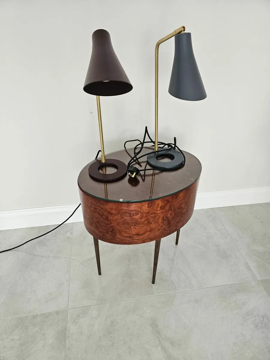 Bedside lamps & table - Image 2
