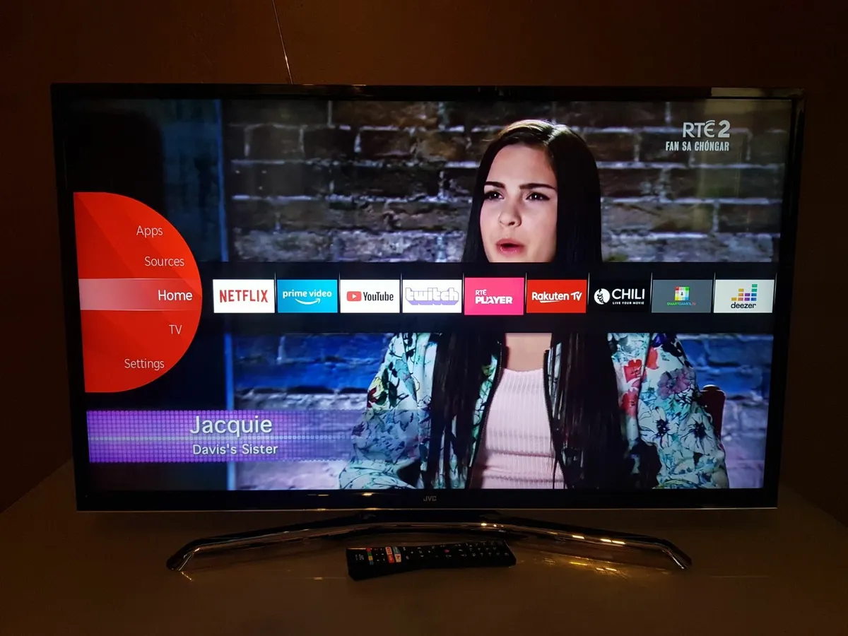 43" JVC 4K Ultra HD HDR Freeview Play Smart LED TV - Image 1