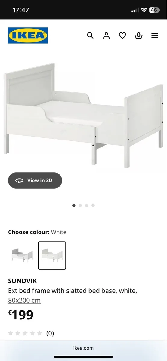2 Ikea SUNDVIK Extendable Bed / Toddler beds - Image 2