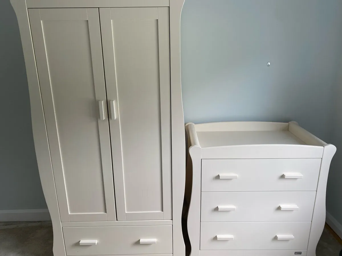 Br Baby Oslo Cotbed, Wardrobe and Dresser set - Image 2