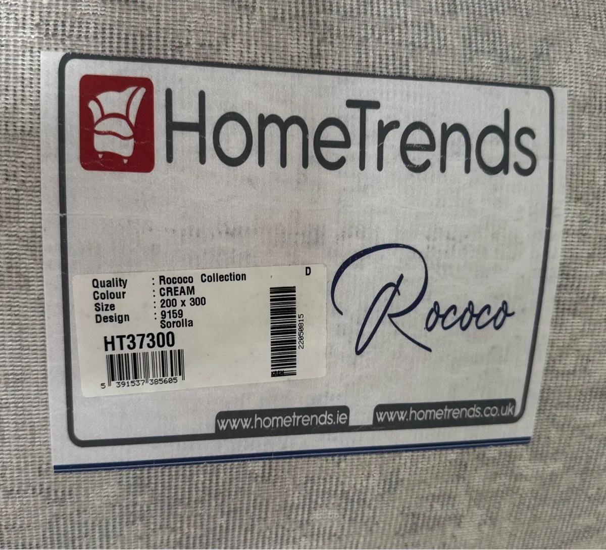 2 Matching HomeTrends Rococo Rugs + Lampshade - Image 2