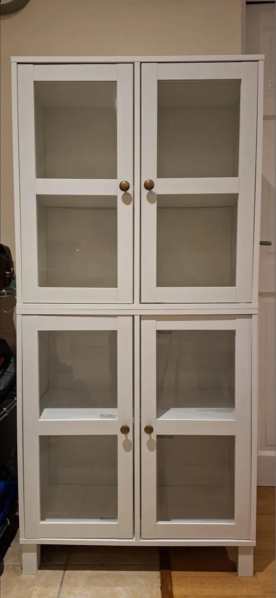 White Storage Cabinets - Image 1