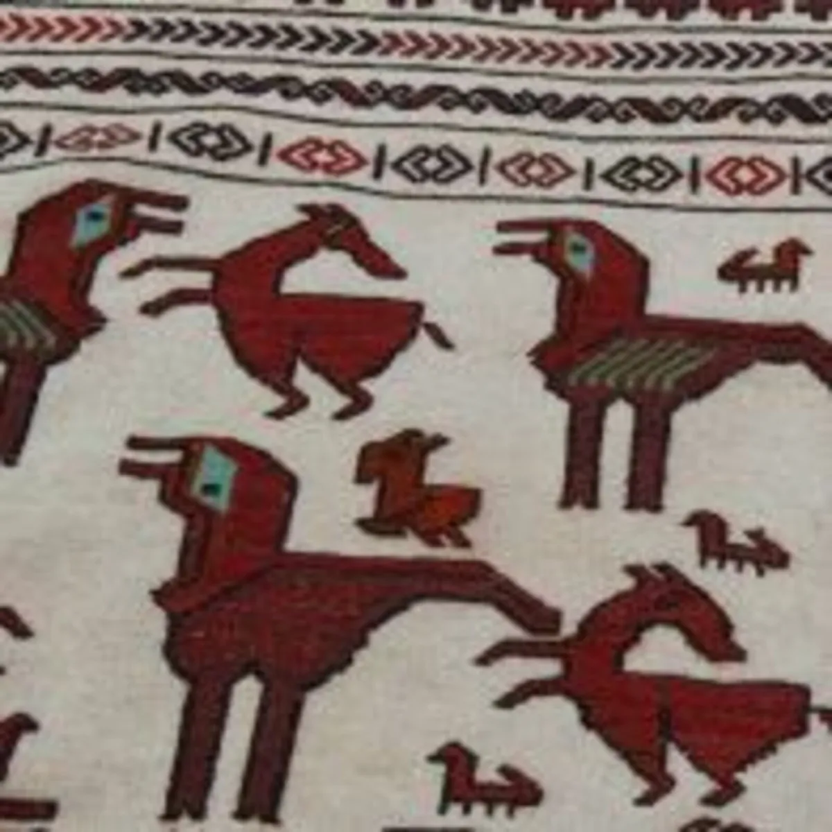 Rug Afghan Tribal Kilim Wool Rug Adarskan Handwove - Image 3