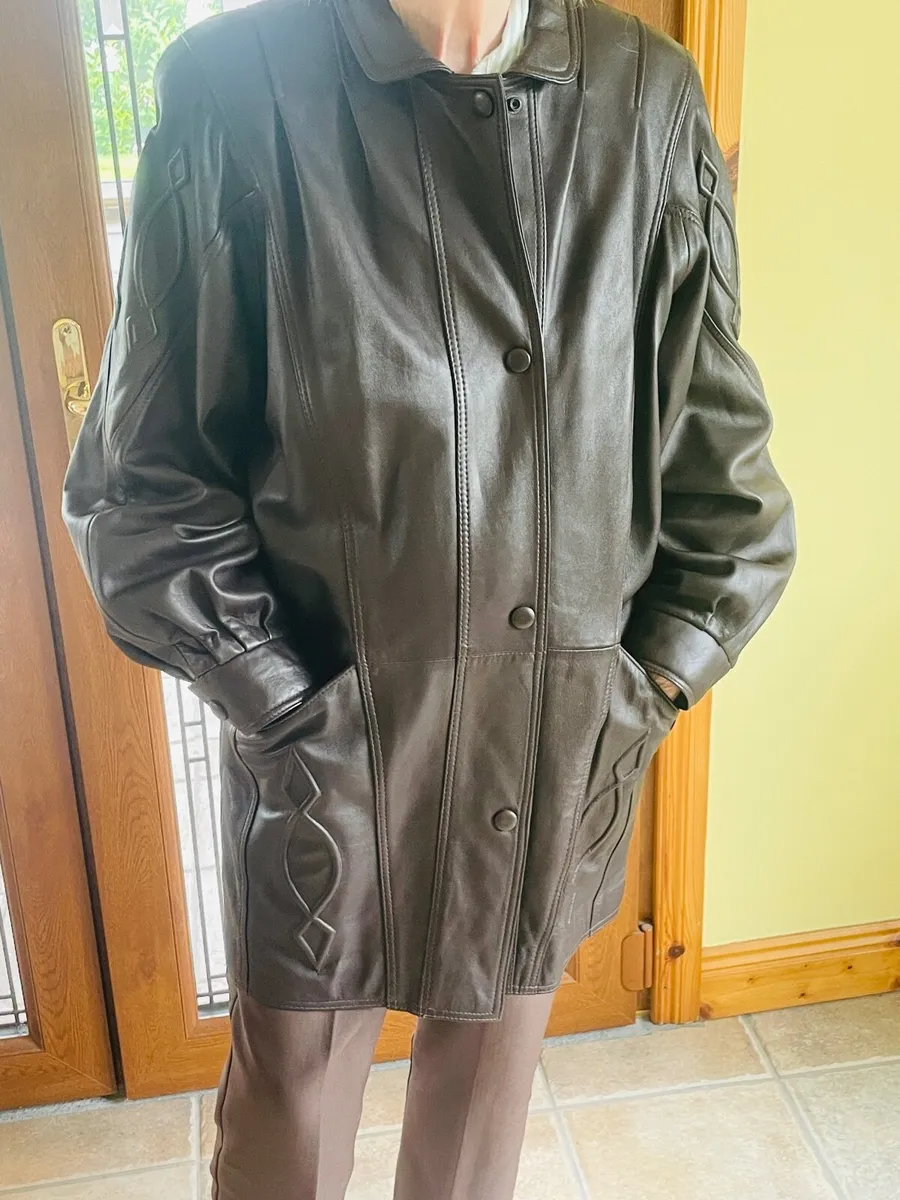 Brown Leather Jacket - Image 4