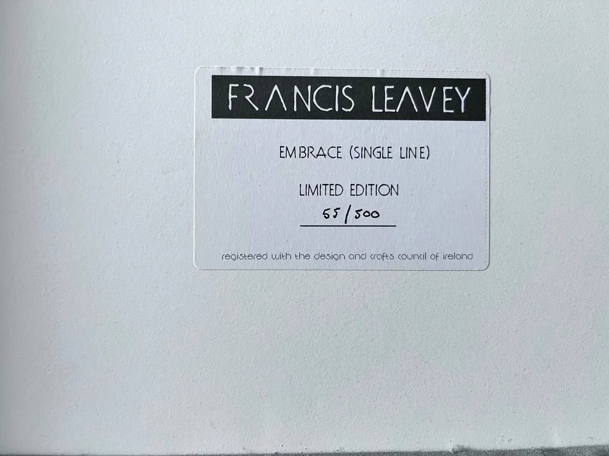 Francis Leavey - Embrace line art - Image 2