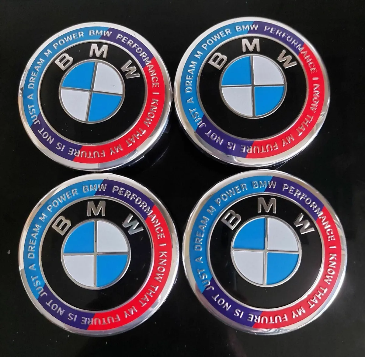 BMW 50th Anniversary Centre Caps (B) - FREE POST - Image 1