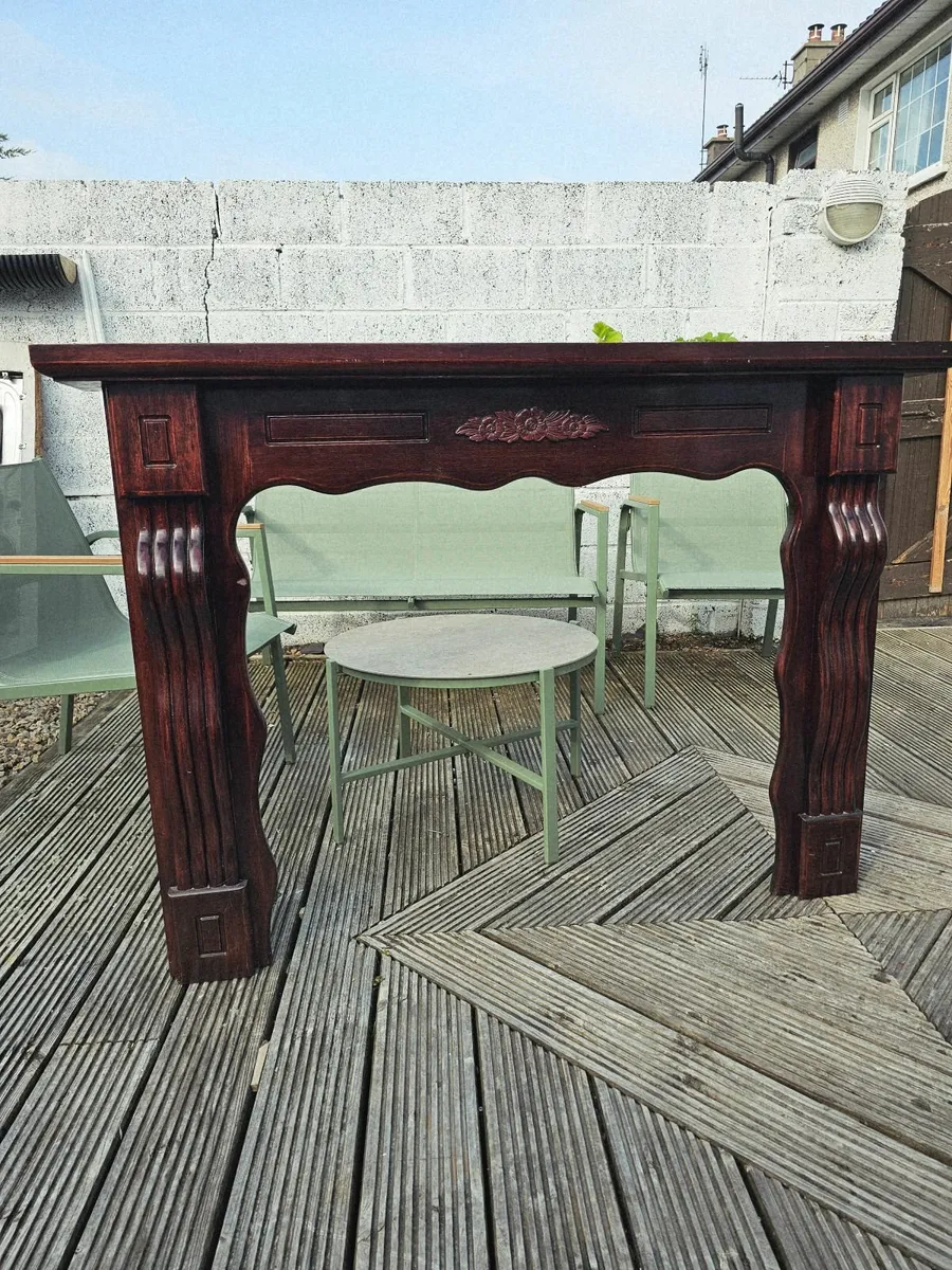Solid Mahogany Fireplace - Image 2