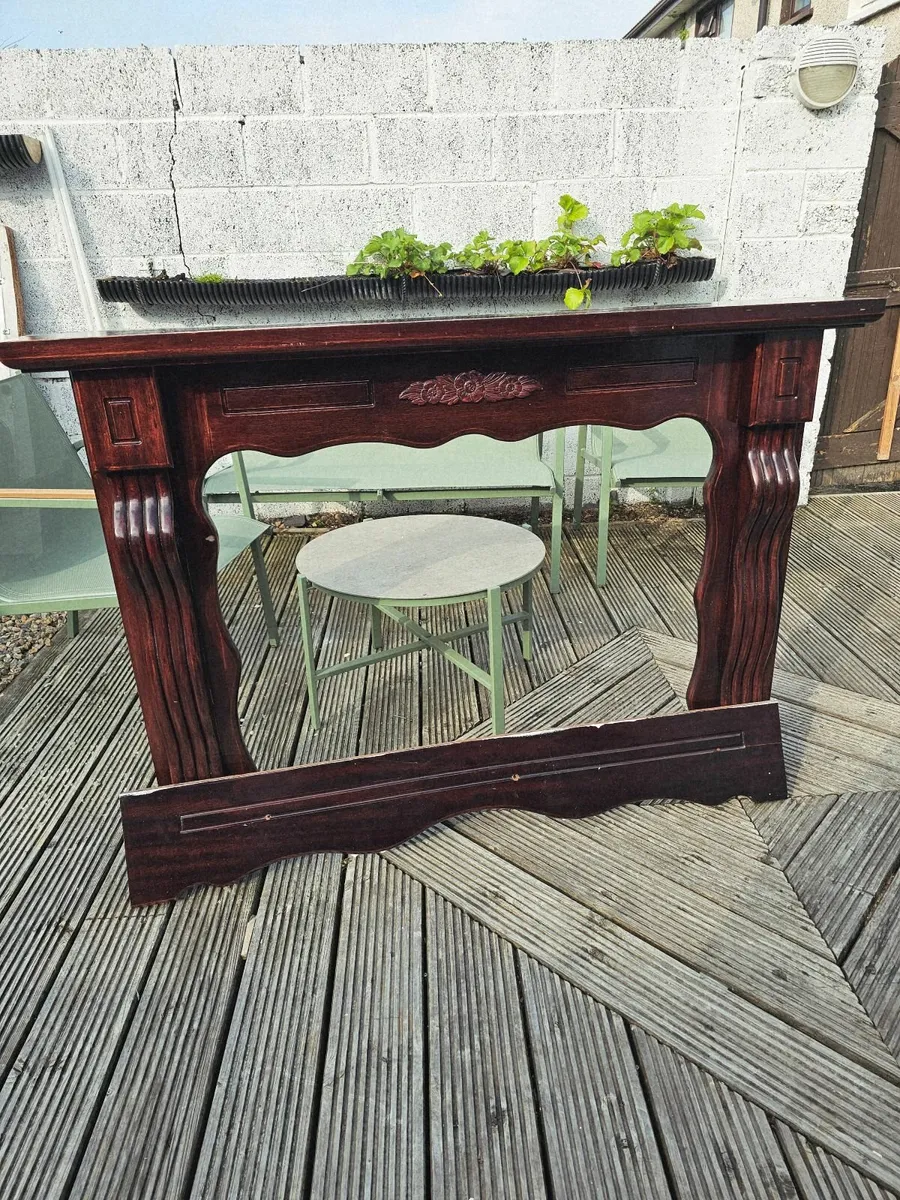Solid Mahogany Fireplace - Image 1