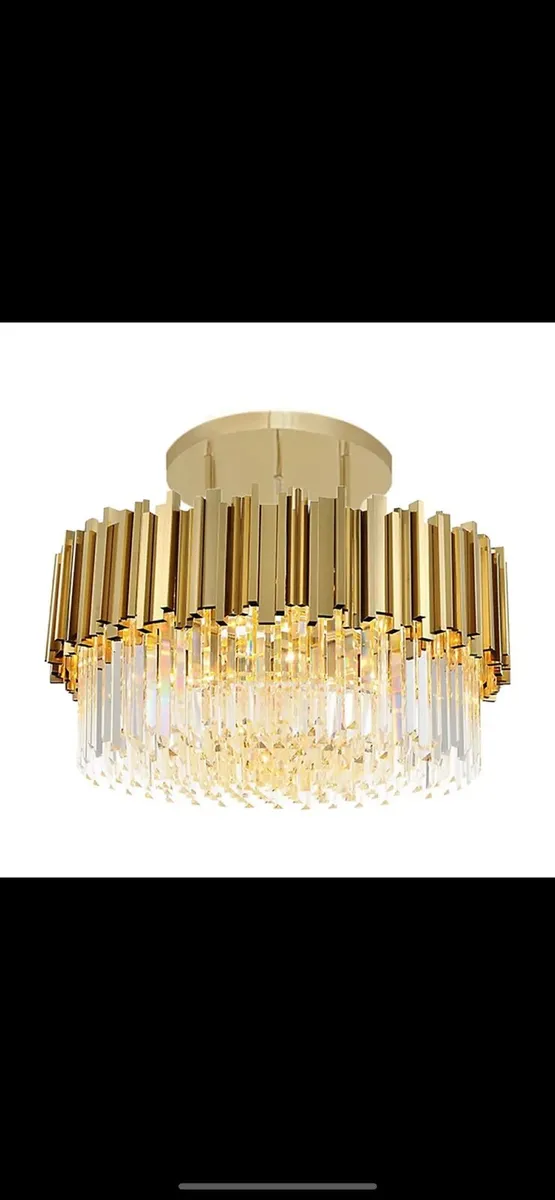 Ceiling gold lamp