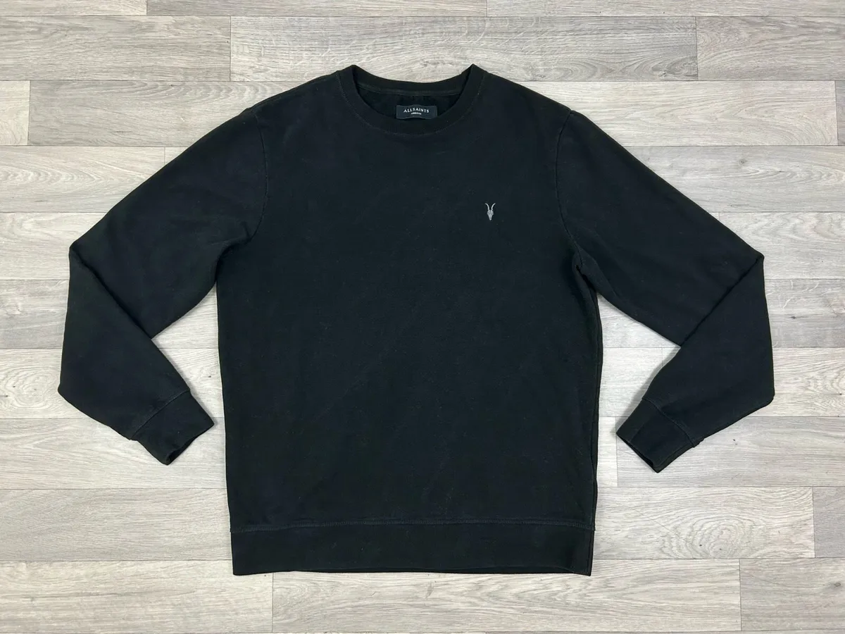 AllSaints All Saints Black Sweatshirt Mens Medium - Image 1