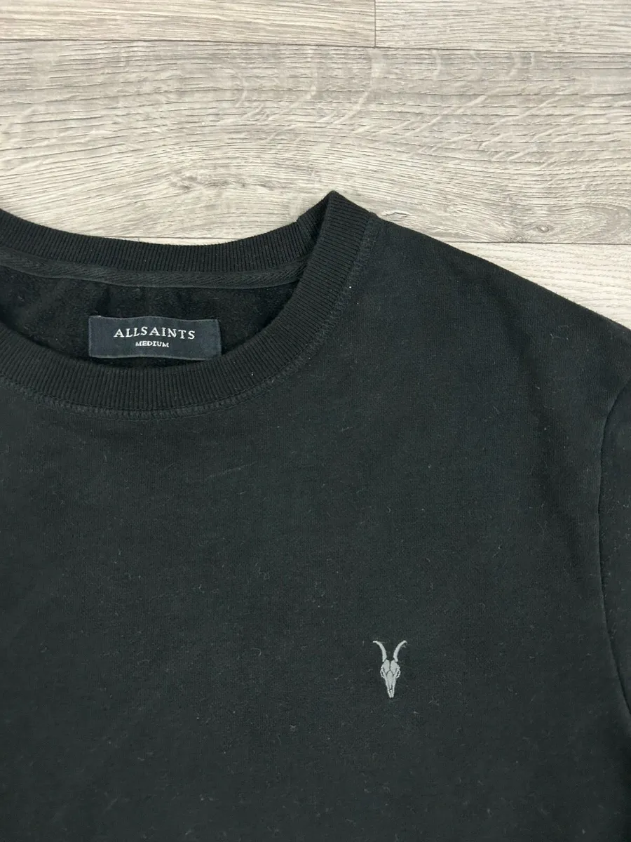 AllSaints All Saints Black Sweatshirt Mens Medium - Image 3