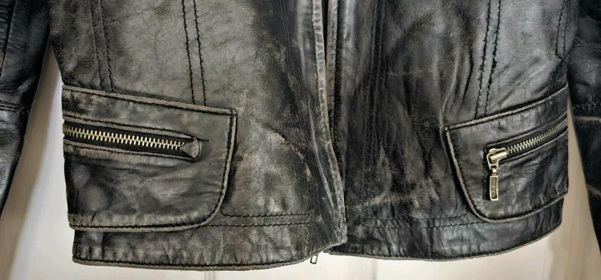 Vintage Real Leather Women’s Jacket - Image 4